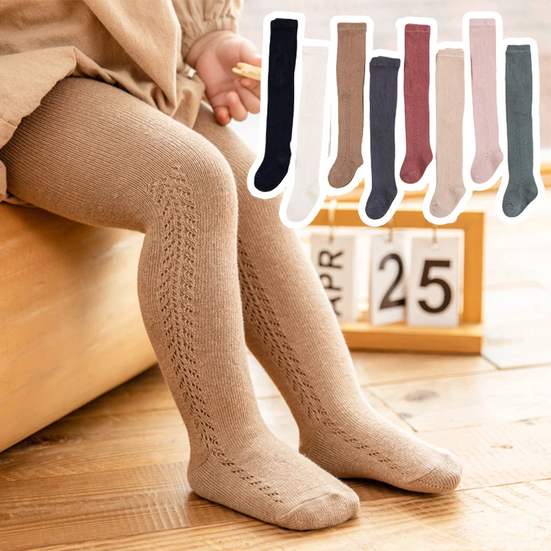 Pantyhose Kids Girl Toddlers Autumn Winter Solid Leggings Tights Baby