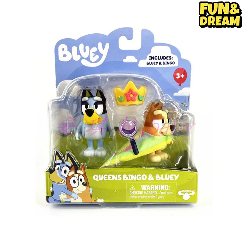 Spot Bluey Family Cartoon Handmade Office Toy Doll Ornament Model A Series Of Role-Playing Figures Birthday Present 6