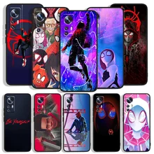 Spider-Man Into the Spider-Verse Phone Case For Xiao Mi 12X 12 11T 11i 11 10T 10S 10 9T 9 SE Lite Pro Ultra Note 10 Black Cover