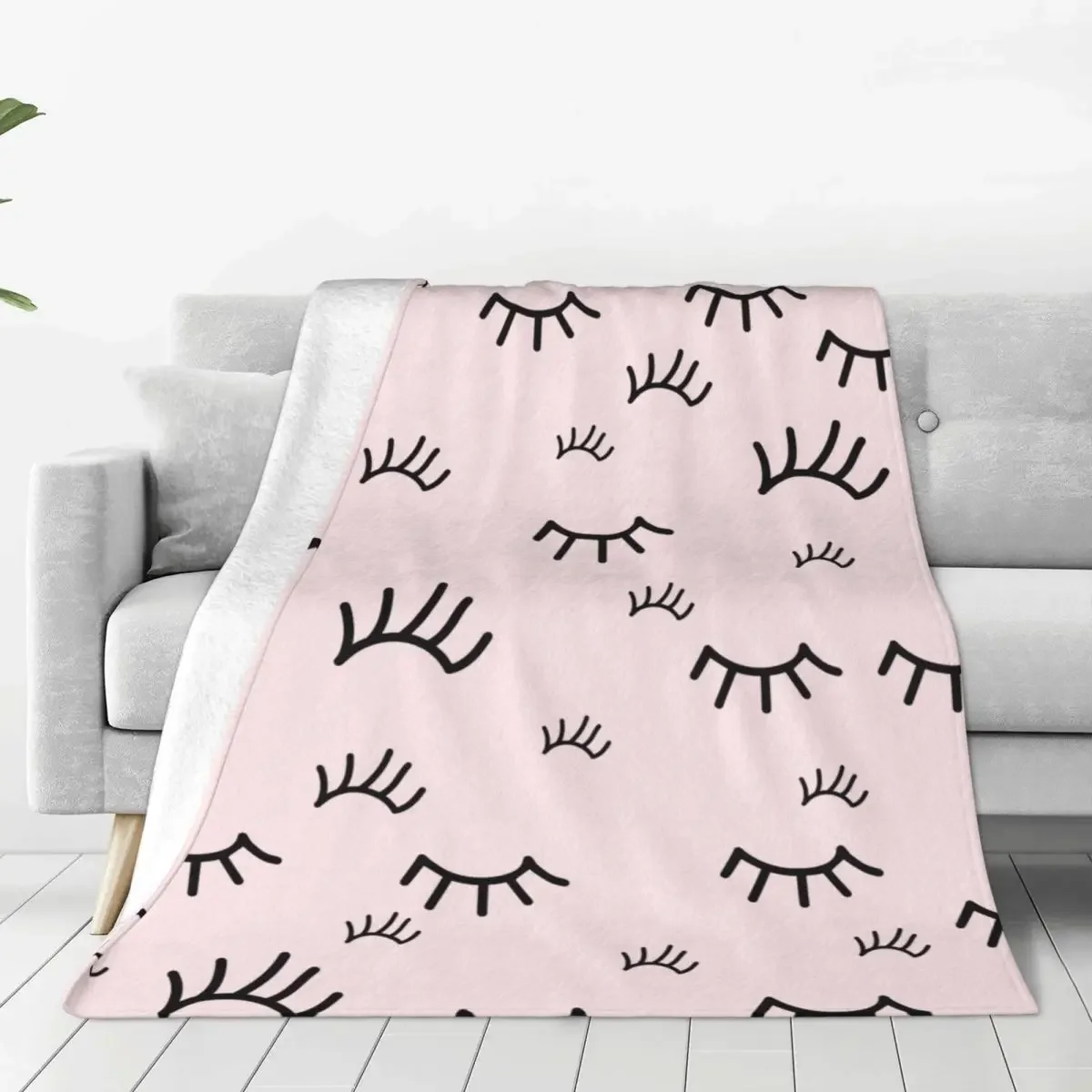 

Розовые одеяла с ресничками, коралловый флис, плюшевое осенне-зимнее многофункциональное мягкое одеяло для кровати, спальни, постельных принадлежностей