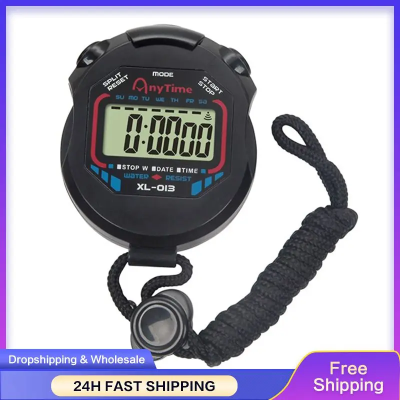 

Lcd Accurate String Versatile Waterproof Stopwatch Sports Stopwatch Swimming Must-have Digital Durable Handheld Waterproof