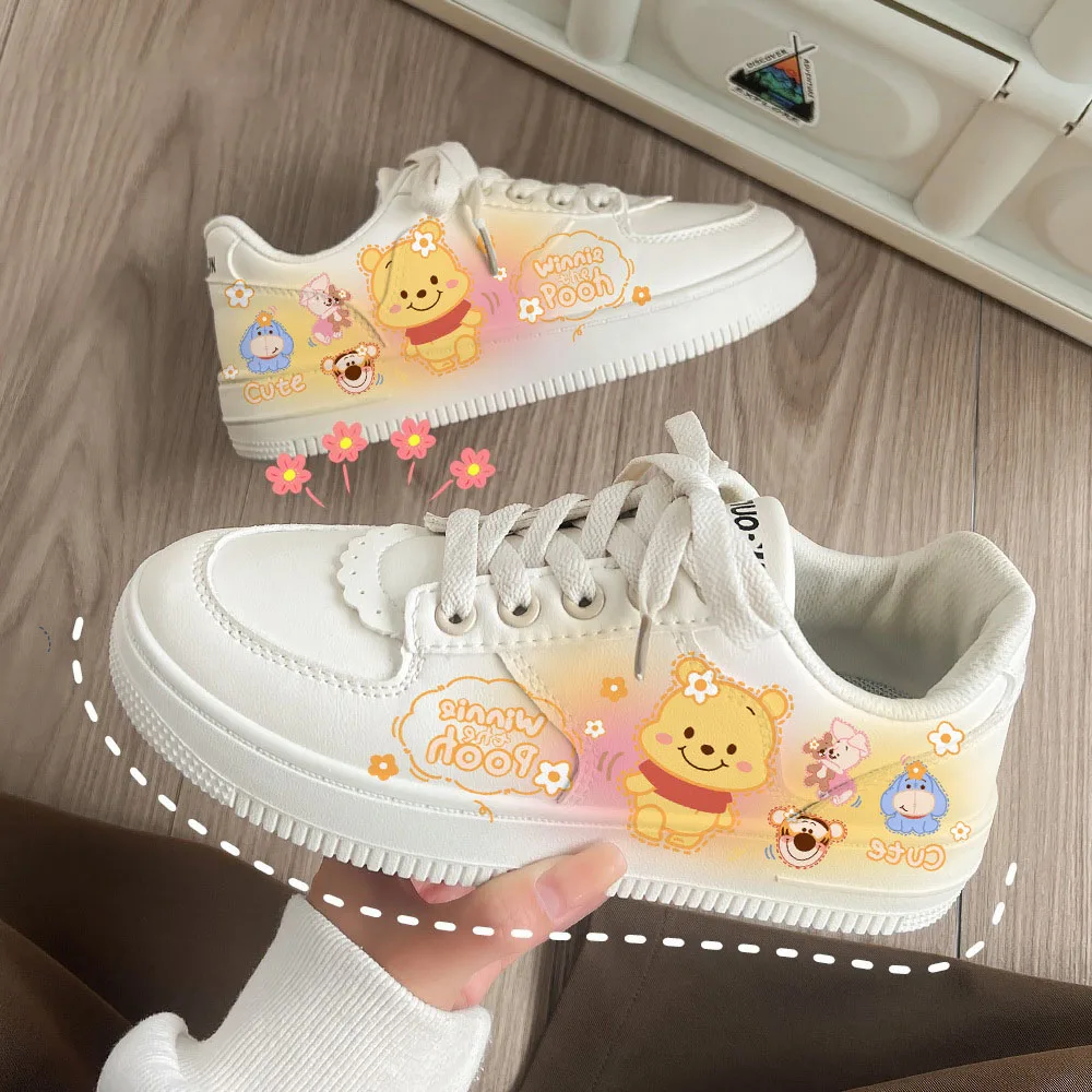 

Disney Anime Winnie The Pooh Sneakers Cartoon Outdoor Versatile Anti Slip Wear Resistant Comfortable Sports Shoe Kawaii Gift