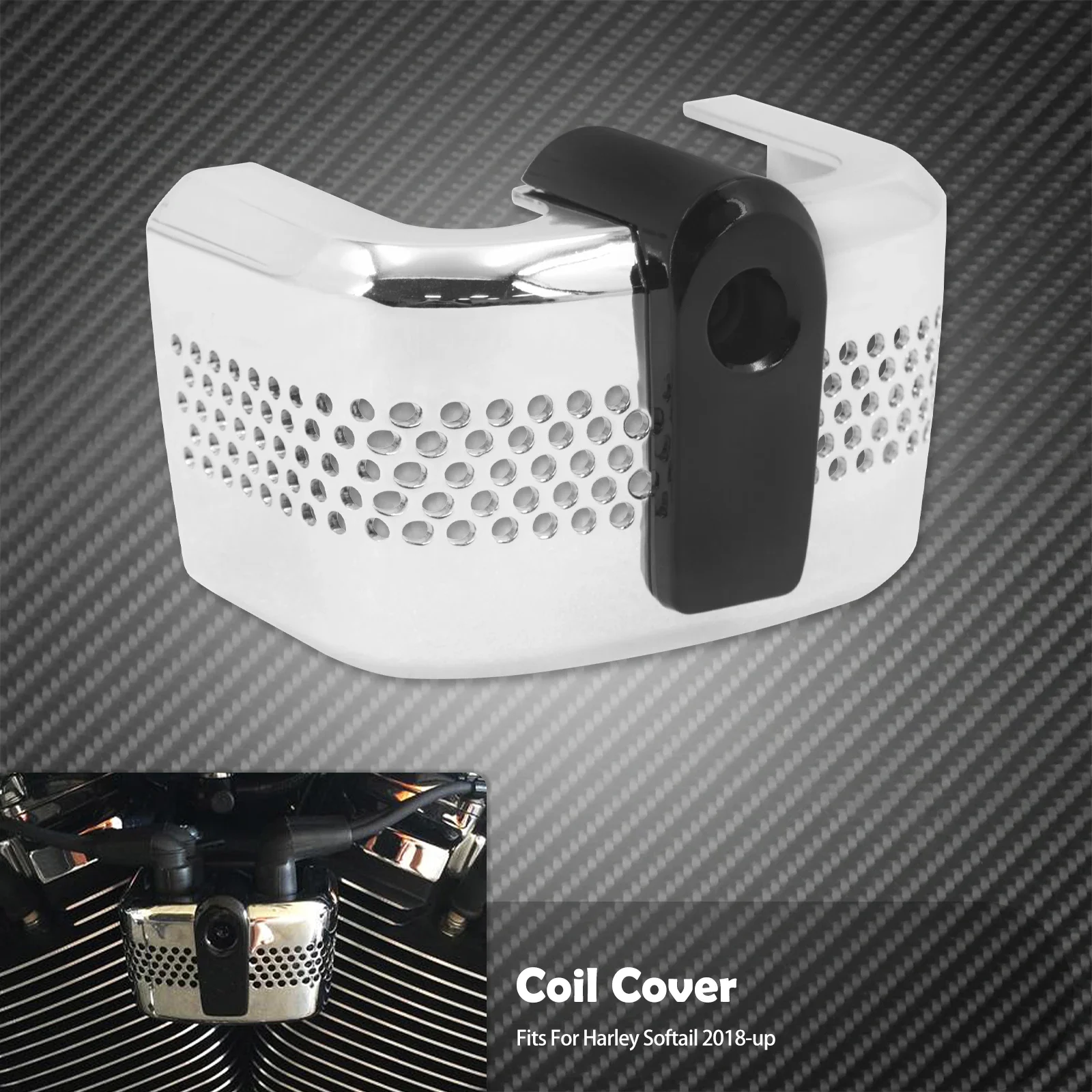 Coil Cover Für Harley Davidson Zündspulenabdeckung Geschlitzt In Chrom Für Harley-Davidson 65-99 – Stylischer Cover Für Mehr Bike-Optik | Von MCS Simson Motor Deckel