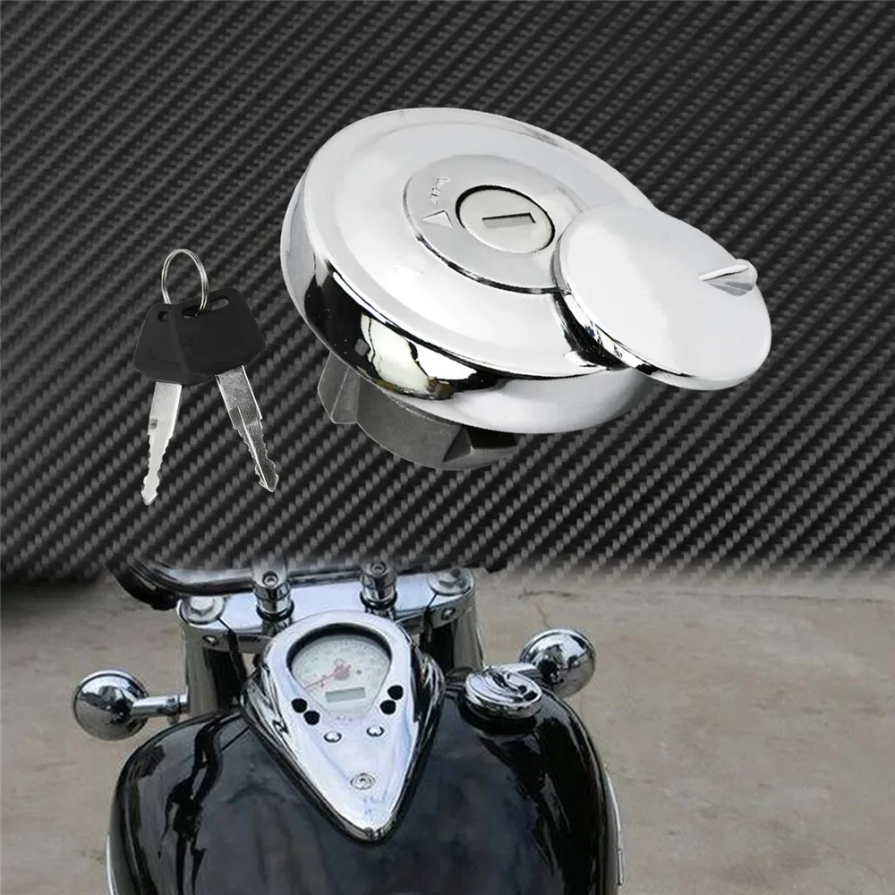 Yamaha Motorcycle Gas Tank Cap With Keys - Replacement For Drag Star, V-Star & Road Star Models