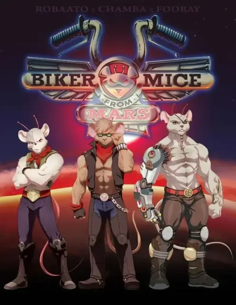 

In Stock Original NACELLE 1/12 Scale Biker Mice Mars Mouse Slotevini Three-piece Full Set 6In Action Figure Body For Gifts