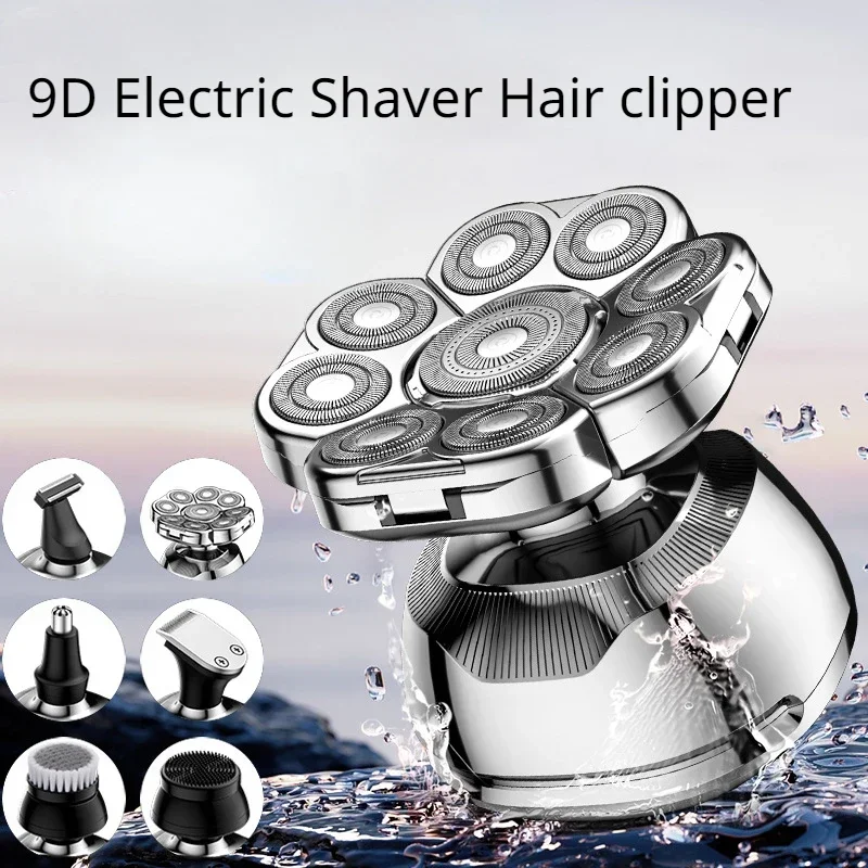 Resuxi-barbeador Elétrico Multi-função Masculina Navalha Cortador de Cabelo Nariz Cabelo Grupo Lavagem Corporal Completa 9d Lk-9810 Novo