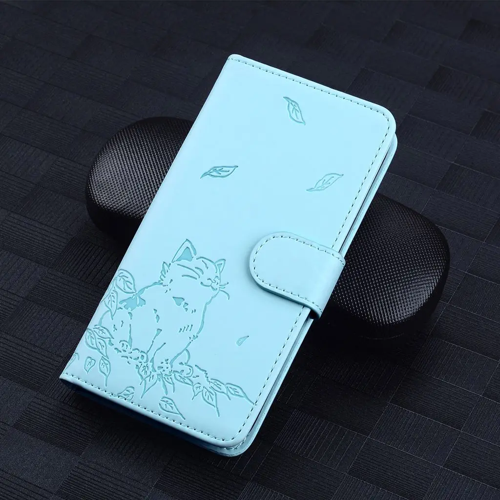 Kawaii Leather Wallet Flip Phone Case with Cover