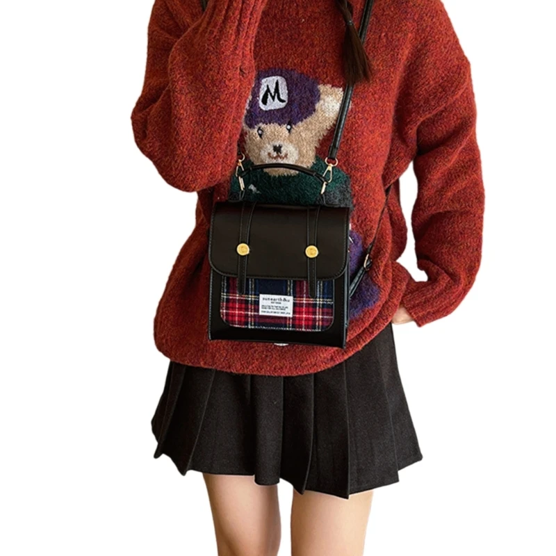 Shoulder Bag for Girl Women Leather Handbag Tote JK Uniform Backpack