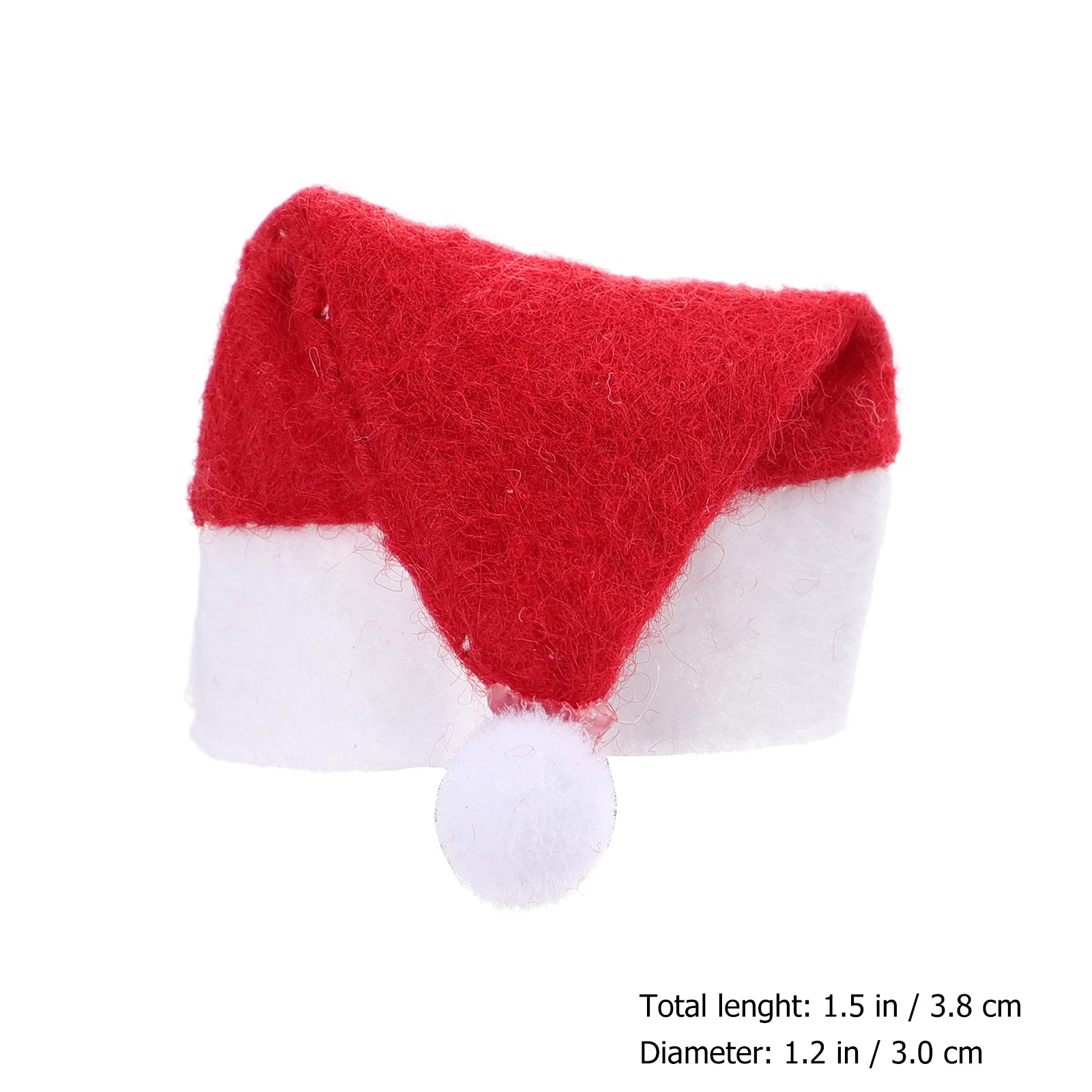Mini cappelli di Babbo Natale - 20 cappelli di Babbo Natale per lecca-lecca, bottiglie di vino, bambole, villaggi di Natale e decorazioni natalizie - Italia