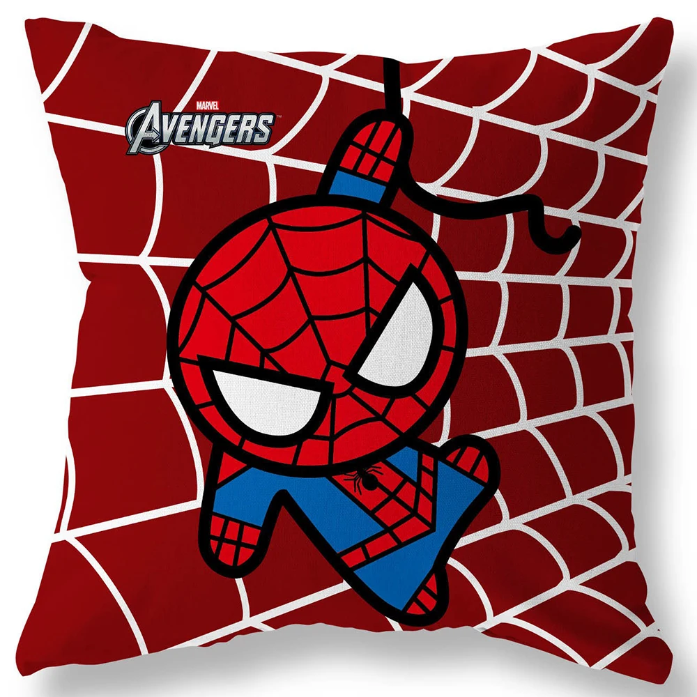 Superhero Spiderman Iron Man Pillow Cover Soft and comfortable Living room Sofa Cushion Cover Home Bedroom Room decoration 4