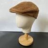 New Womens Mens Cotton Ivy Cap Women Beret Cabbie Driver Hat Newsboy Hat Autumn Winter Flat Hats Gray Vintage Gatsby Beret 08