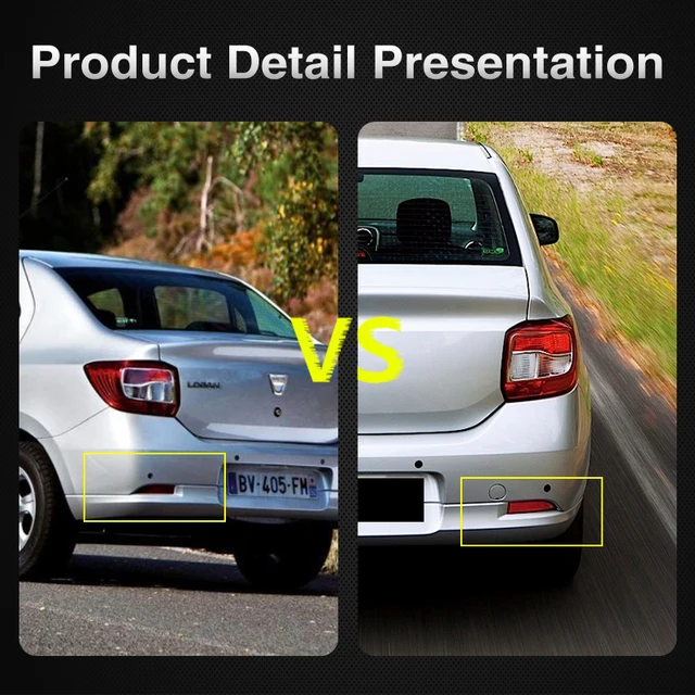 Réflecteurs (Catadioptres) Arrière Pare-Choc ATU - Paire Gauche/Droite Pour Renault Kangoo 2002-2008 & Dacia Logan MCV 2007-2009