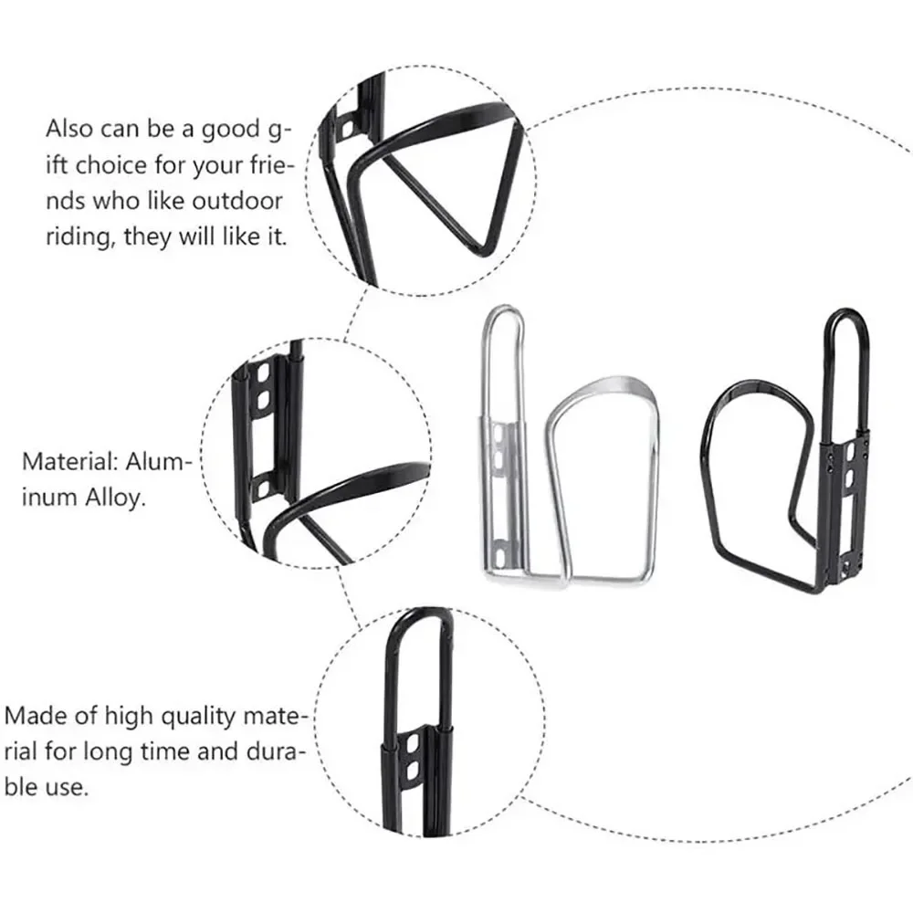 Bicycle Bottle Holder Aluminum Alloy Cycling Bicycle Drink Water Bottle Rack Holder Mount for Mountain Folding Bike Cage 4