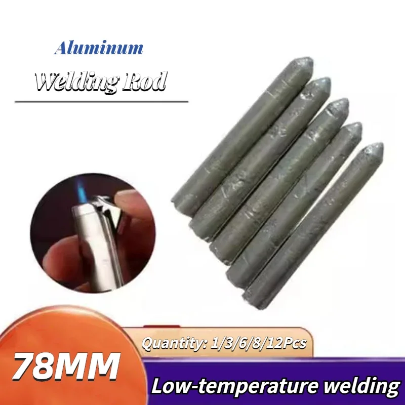 Length 78mm Powder Core Aluminum Welding Rod Low Temperature Fusible Aluminum Welding Rod Does Not Require Solder Welding Tools