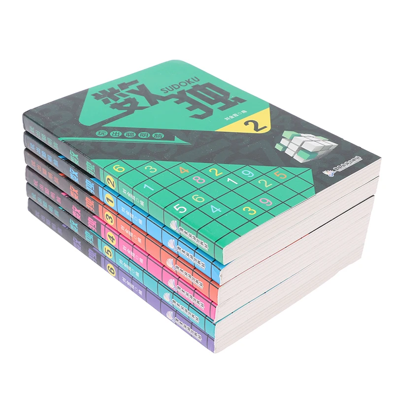 Nieuwe Populaire 6 Boeken/Set Sudoku Denken Spel Boek Kinderen Spelen Slimme Brein Nummer Plaatsing Boek Pocket Books