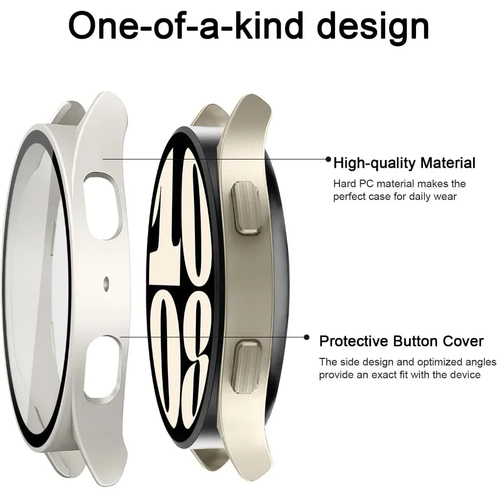 Sleek Matte Screen Protector Case with Tempered Glass Shield