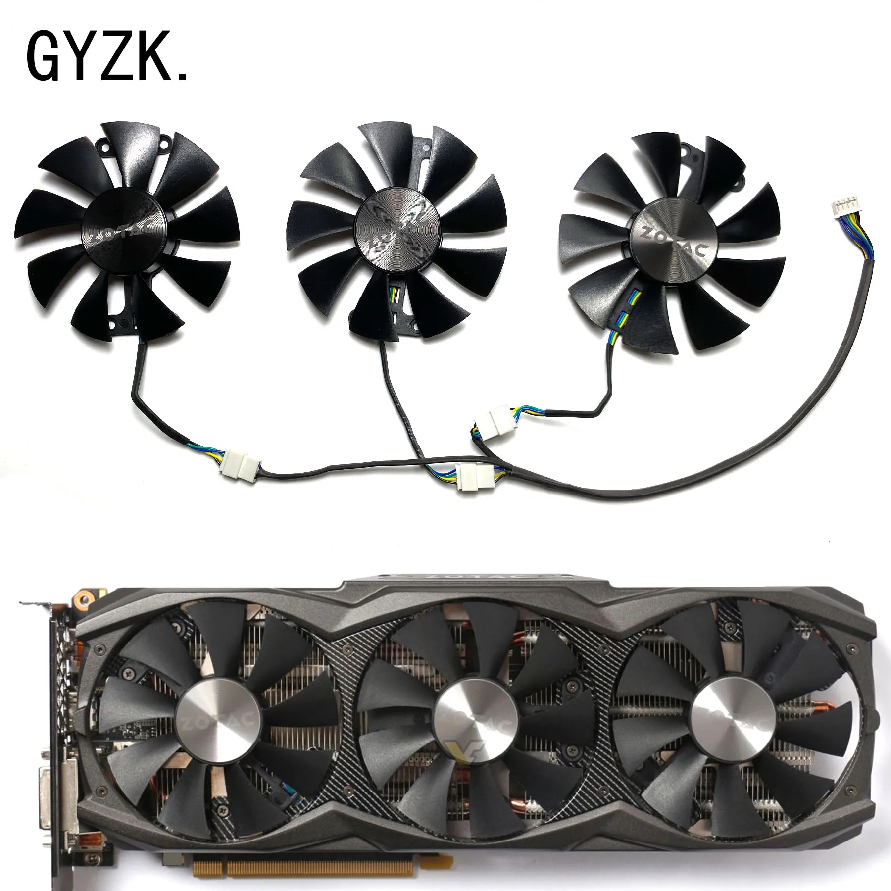 Nuovo Per Zotac Geforce Gtx970 980Ti Amp! Ventola Di Ricambio Per Scheda Grafica Extreme Core Edition Ga91S2U