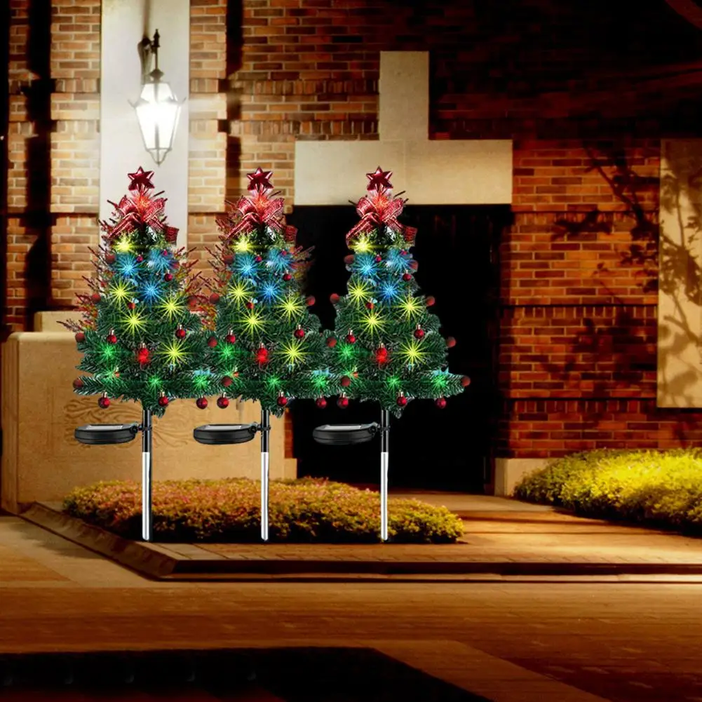 Automatic Switch Christmas Lights Christmas Tree Lights Christmas Tree Shape Solar Light Energy-saving Waterproof Garden for New solar energy automatic dimming discolored welding double layer rapidly lightening goggles welding gas cutting safety glasses