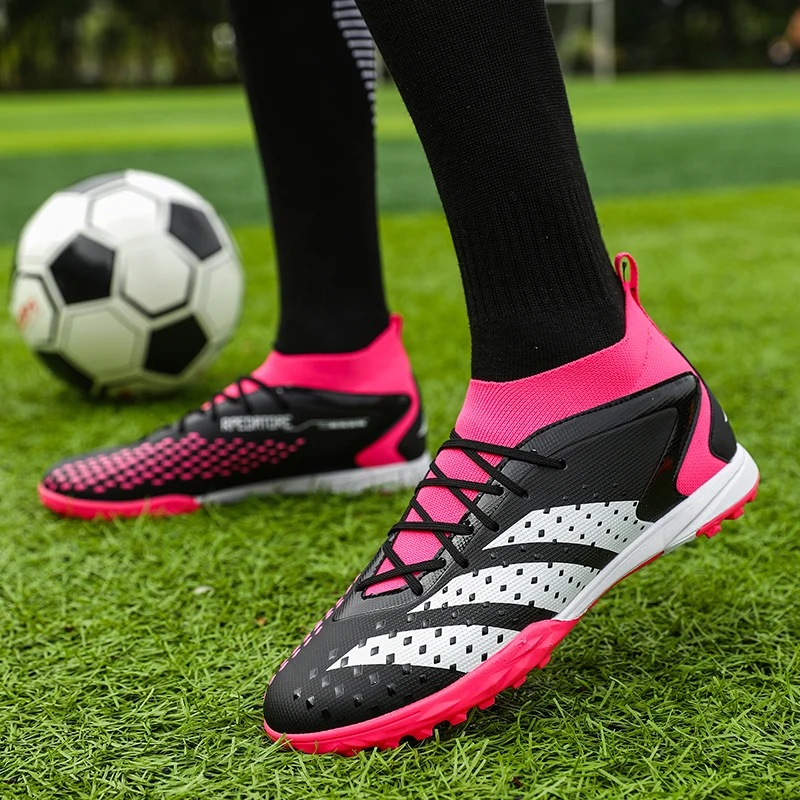 Men's Soccer Shoes Non-Slip Turf Soccer Cleats FG Training Football Shoes Sneakers Football Boots for Men