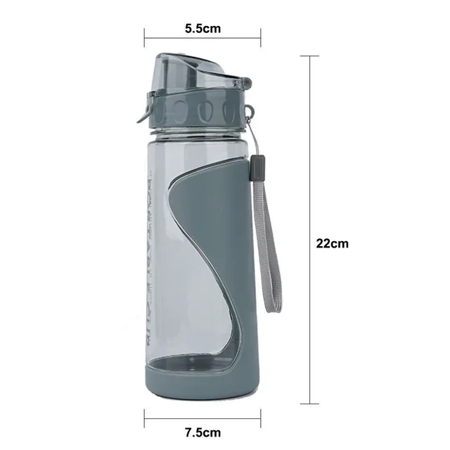 500ml Portable Sports Water Bottle Plastic Outdoor Gym Travel Drinks Mugs Clear Leakproof Drinking Bottle Water Bottles 6