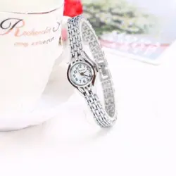 Golden Luxury Women's Bracelet Watch with Small Dial - Elegant Steel Quartz Wristwatch, Fashion Gift (8)
