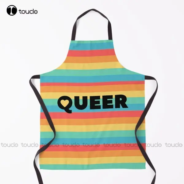 

Радужный Флаг для геев, гордости, фартук для гриля для женщин, мужчин, унисекс, для взрослых, для сада, кухни, домашней уборки, индивидуальный фартук
