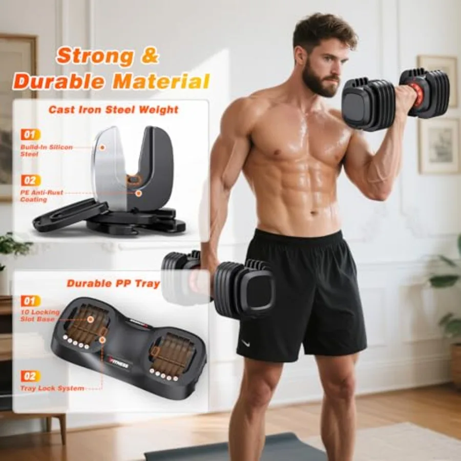 Adjustable Dumbbell Set 4