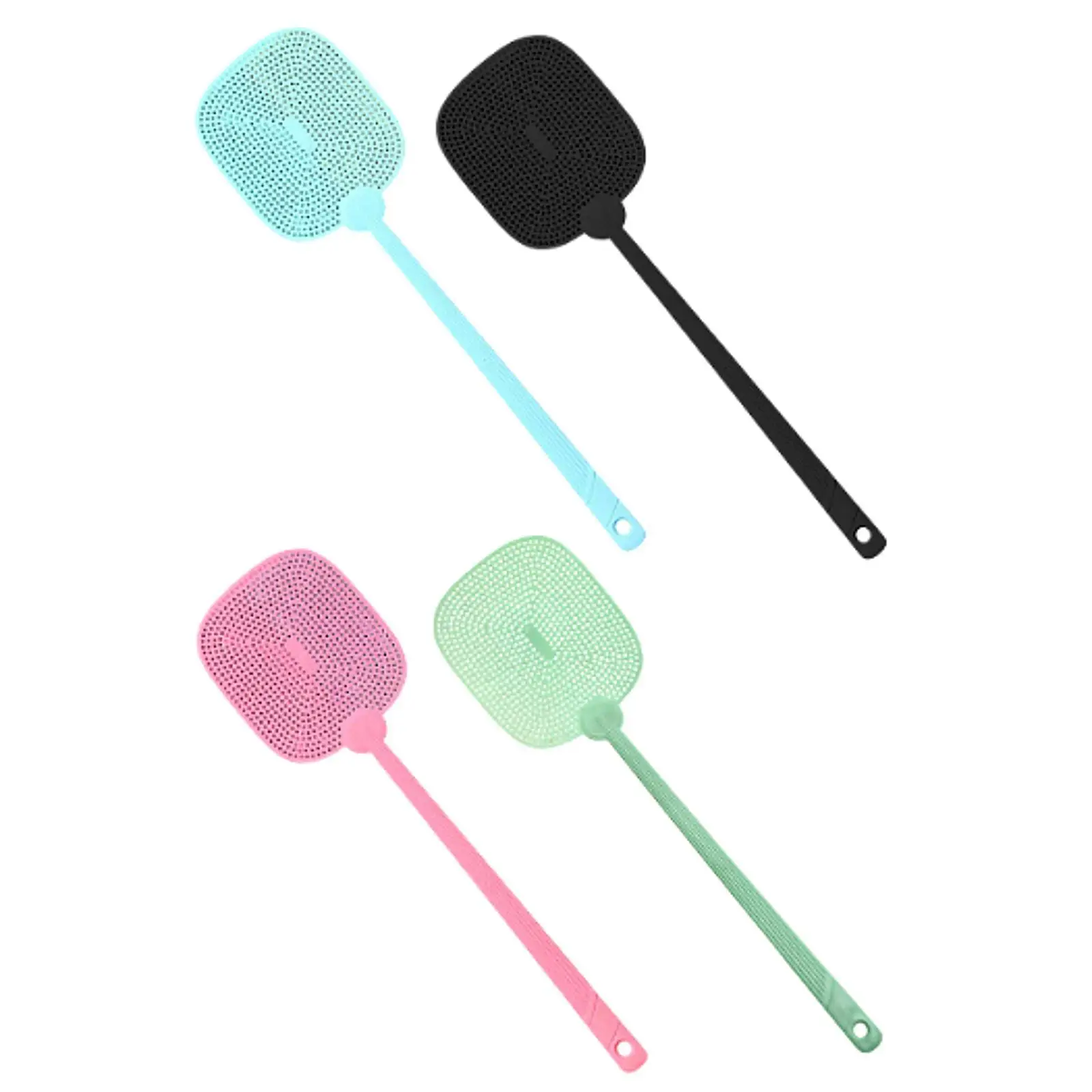 Manual Fly Swatter Portable with Hanging Hole for Outdoor Bedroom Household