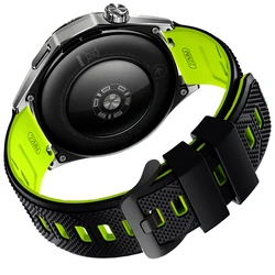 Two - Tone 22mm Sports Silicone Strap Bracelet - 22mm (Black Green)