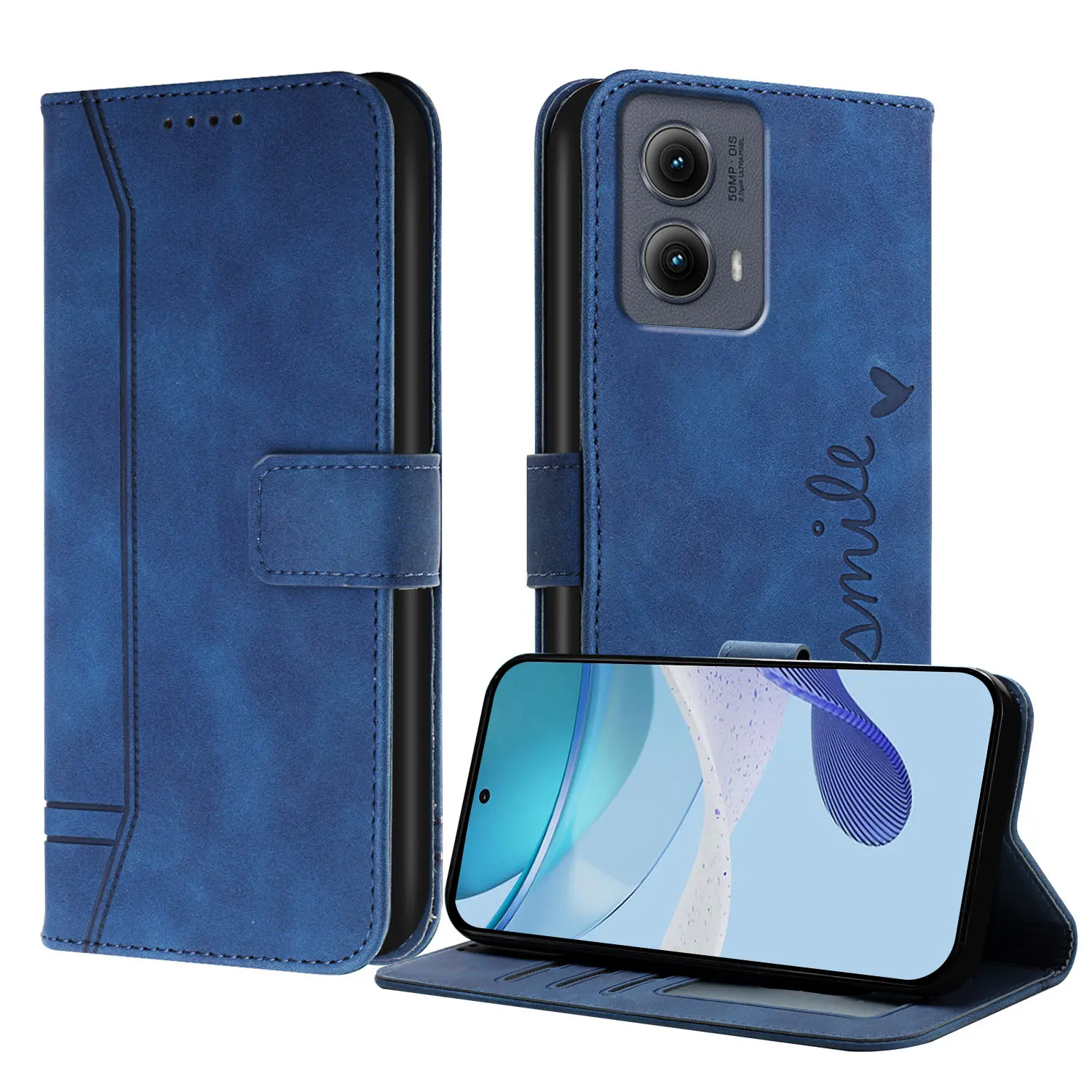 Leather Wallet Flip Case Cover - Premium Protection