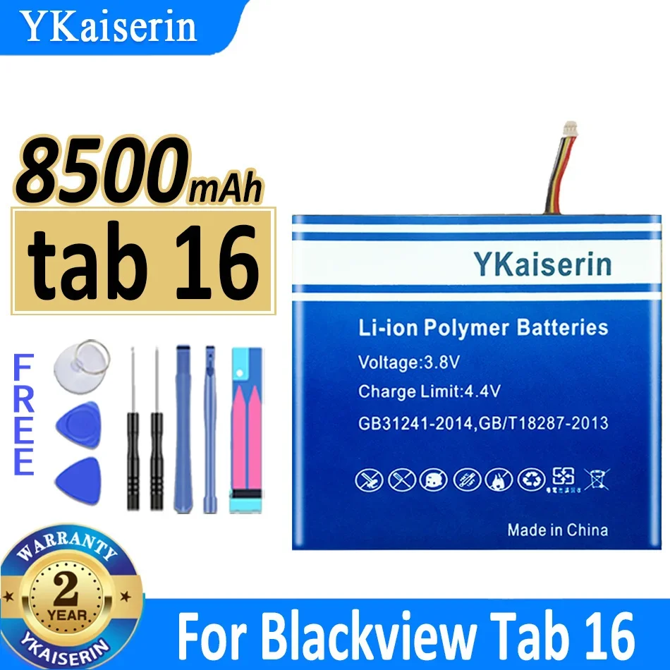 

8500mAh YKaiserin Battery tab 16 (Li30132125FH) For Blackview Tab16 Bateria