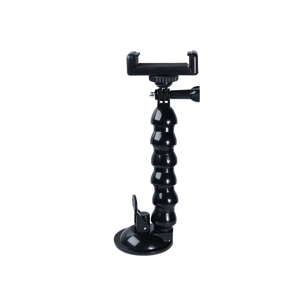 Flexible Gooseneck Extension Suction Cup Mount Car Holder for Gopro Hero 13 12 11 10 Insta360 DJI Osmo for iPhone Samsung Phone