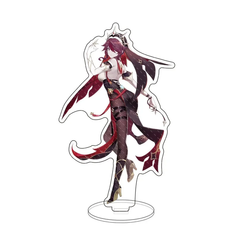 

Girl Anime Genshin Impact Eula Ganyu Albedo Rosaria Cosplay Stand Plate Acrylic Character Model Fans Gift Collection Props