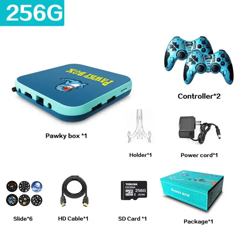 Video Game Console 4K Wifi Handheld Game Player With 50000+ Classic Free Game Retro Game Controller Support TV Output Kid Gift 