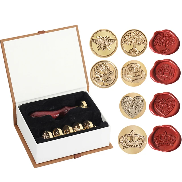 Valentine's Day Wax Seal Stamp Set,Vintage Wax Envelope Seal Stamp Kit For  Wedding Invitation Valentine's Day Arts Craft - AliExpress