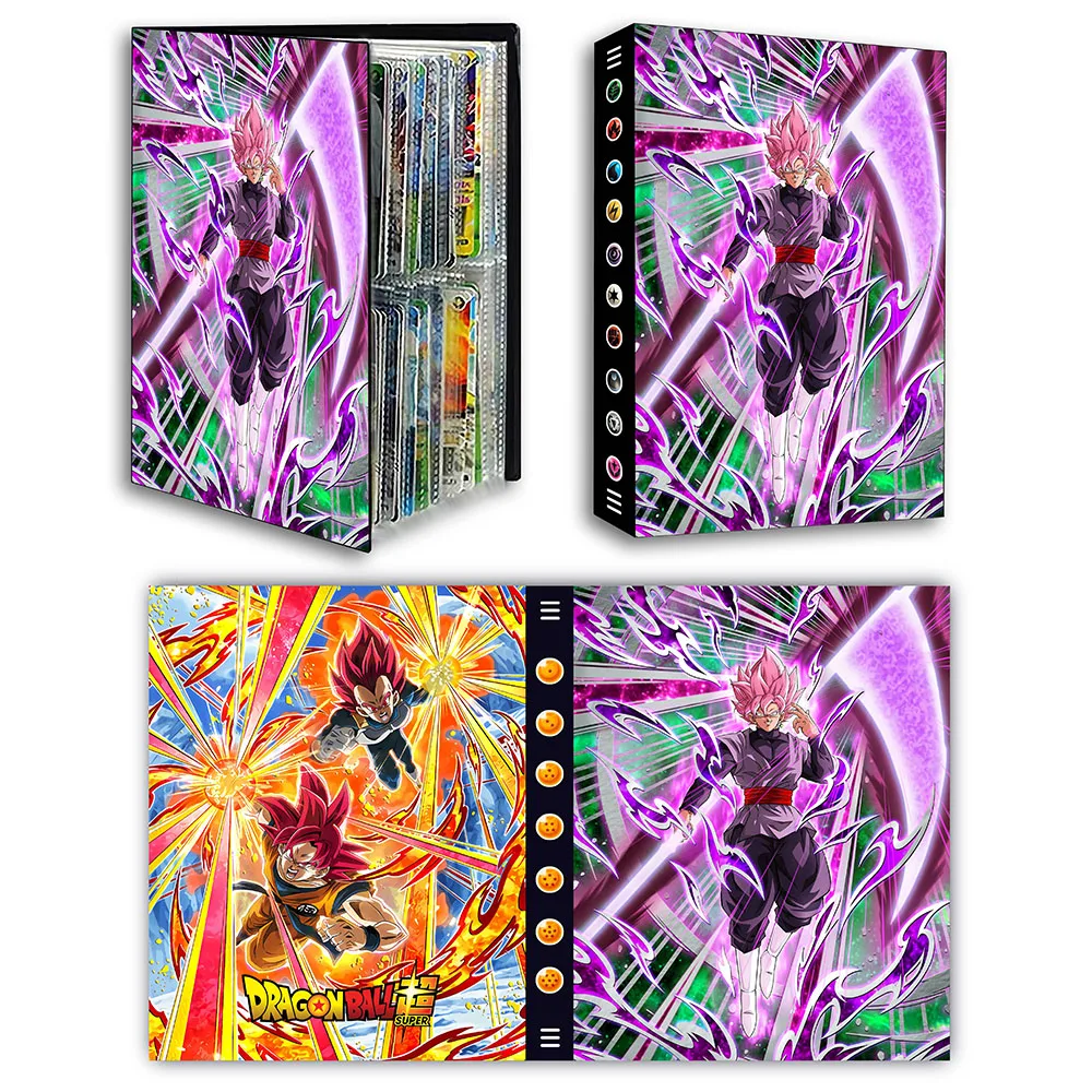 

4Grids Card Book Dragon Ball Classic Anime Collection Card Book Card Bag Album Cartoon Card Storage Anime Peripheral Kids Toys