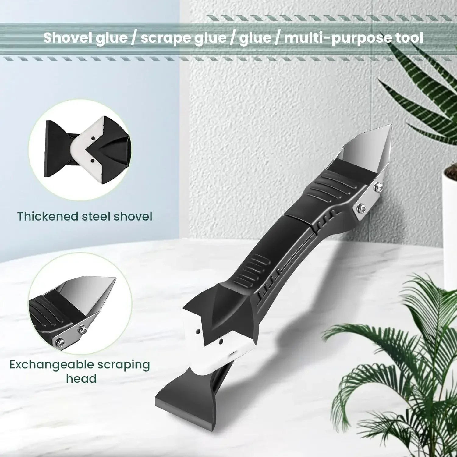 9PCS Silicone Scraper Caulk Nozzle Applicator Sealant Caulking Smooth Remover Tools Kit Floor Caulk Finisher Grout Accessories