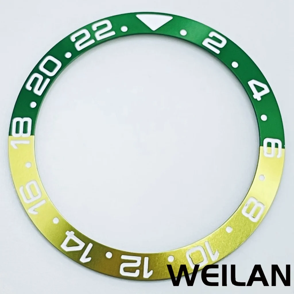 Ceramic & Aluminum GMT Diver-Style Bezel Insert for 40mm Cases - Premium Diving Accessory