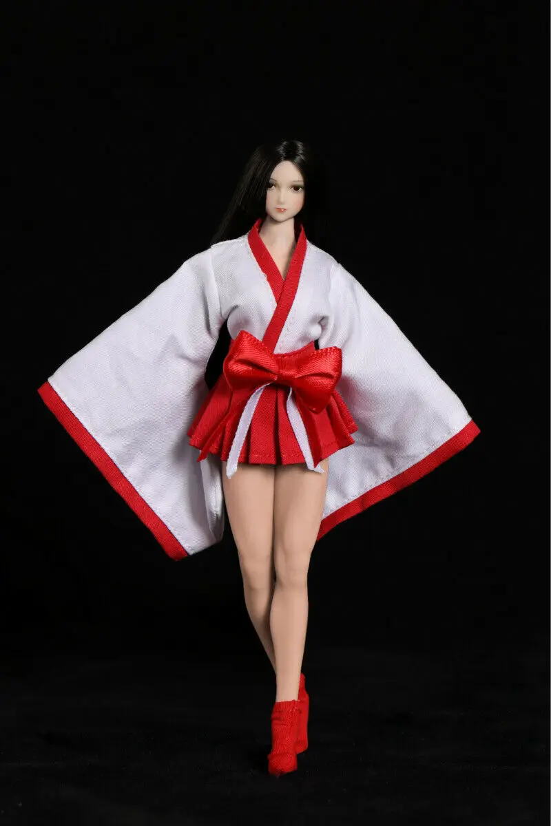 

Cdtoys 1/12th Female Soldier Witch Kimono Model for 6" Ph TBLeague Body Figure