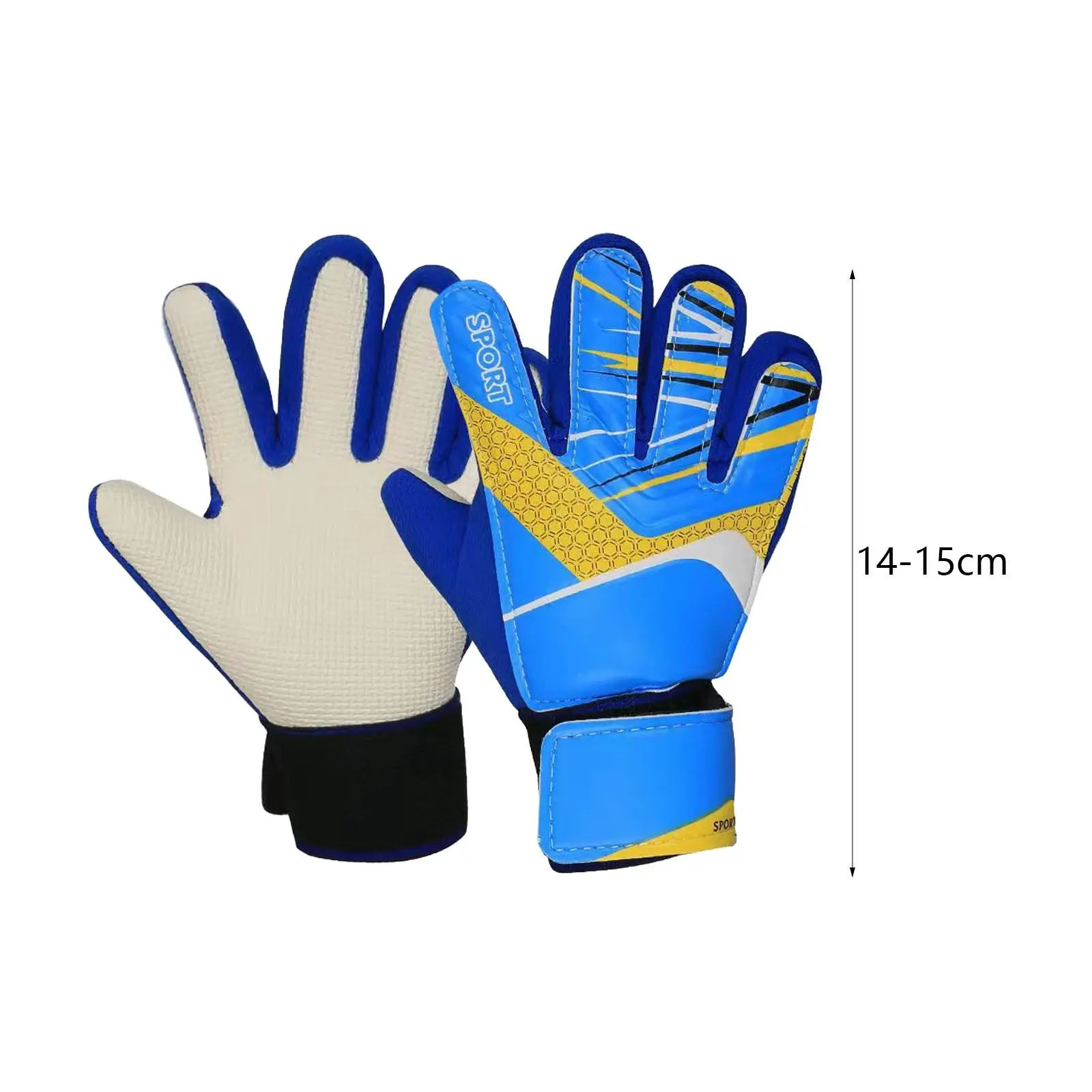 Kids Football Goalkeeper Gloves for Beginner Trendy Sports Supplies Gift Boys and Girls Non Slip Protective Lightweight Mitts