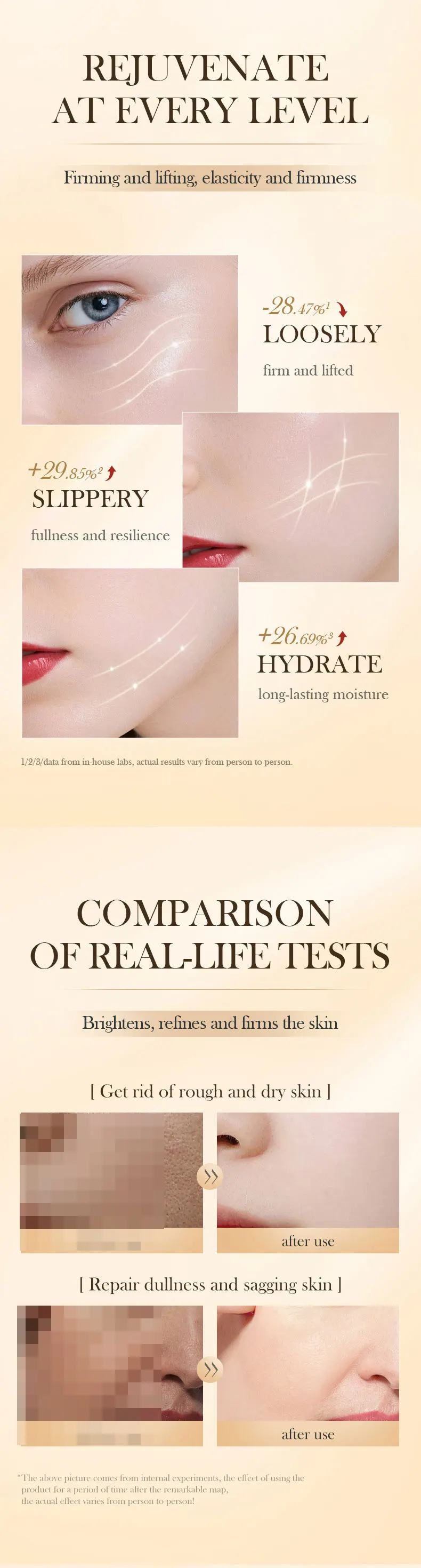 SADOER Snail Rose Essence Milk Moisturizing Capsules Whitening and Nourishing Anti-Wrinkle Skin Care Cosmetics