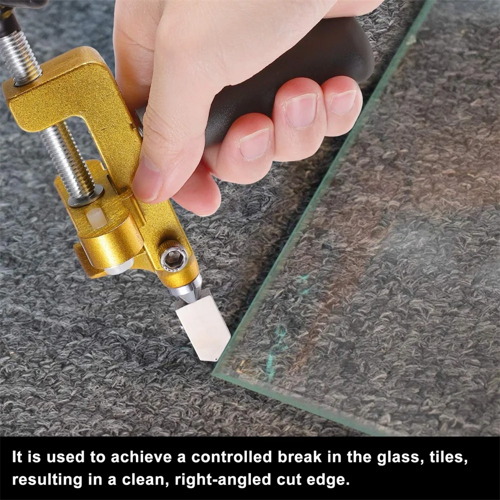 Ceramic Tile Cutting Glass Cutter Set Knife Wheel Diamond Roller Cut Machine Tile Opening Manual Construction Tools 2 In 1