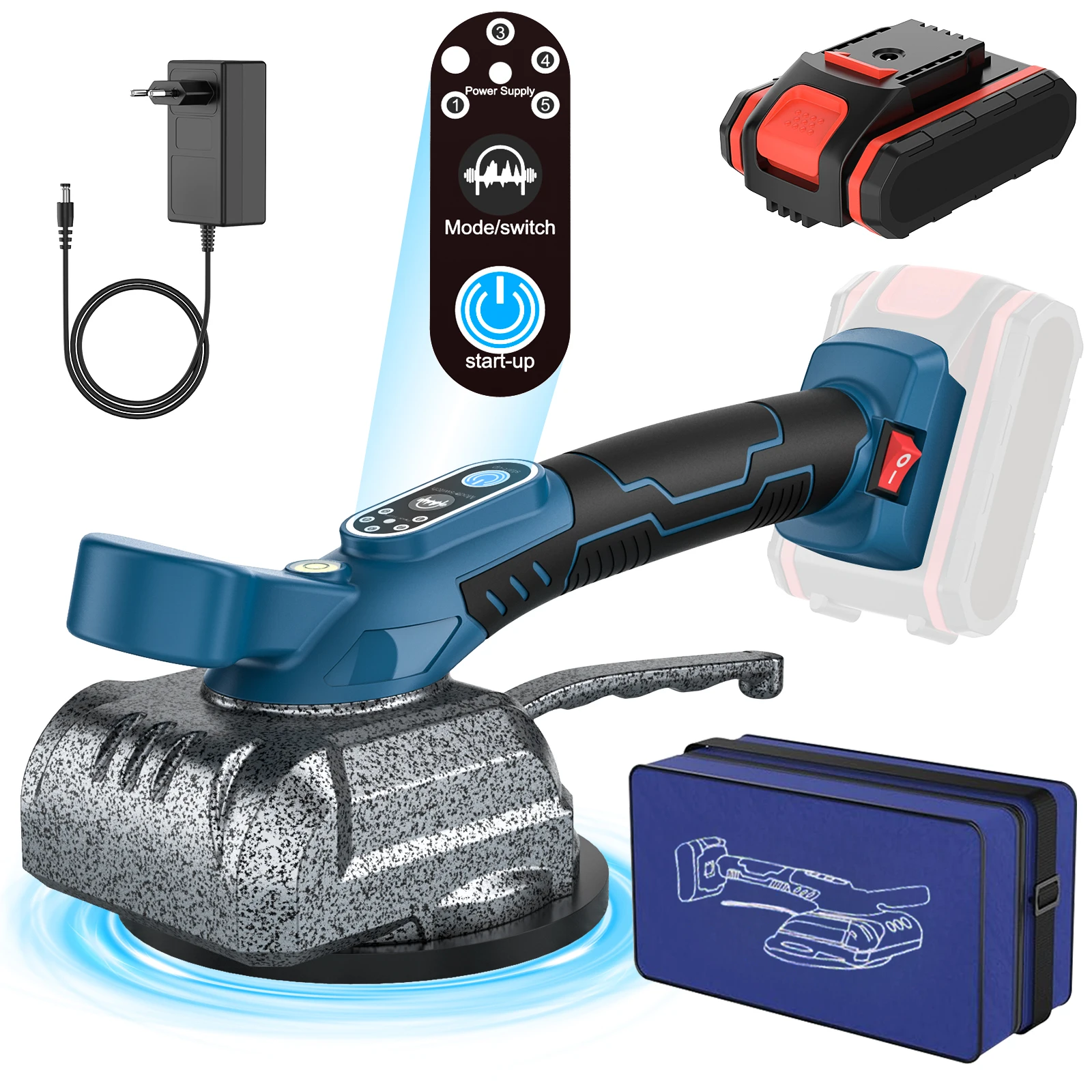 Maszyna do układania płytek, 5-biegowa wibrator do płytek z Polski za $26.99 / ~99zł