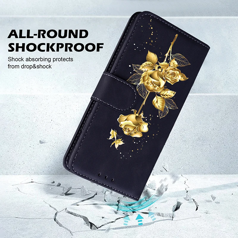 Leather Phone Case with Card Slot Wallet Cover
