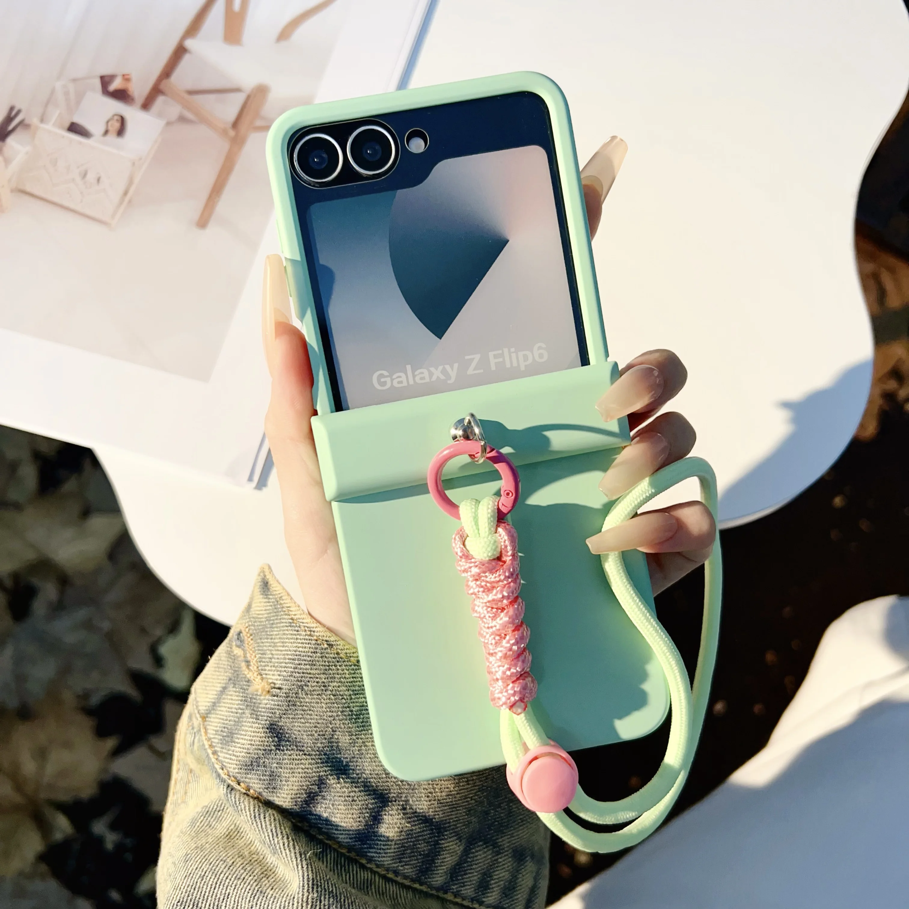 Korean Pink Star Diamond Bow Phone Case with Screen Protector