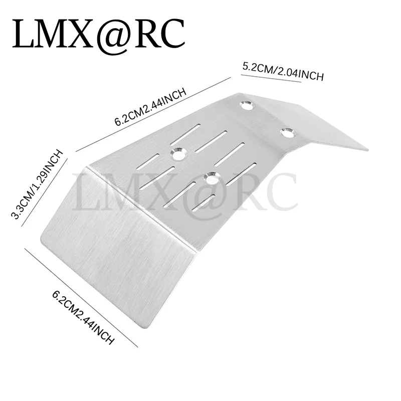 LMX RC Stainless Steel Front and Rear Chassis Armor Protector for ARRMA Gorgon Monster Truck 1/10 2WD RC Car Upgrade Parts