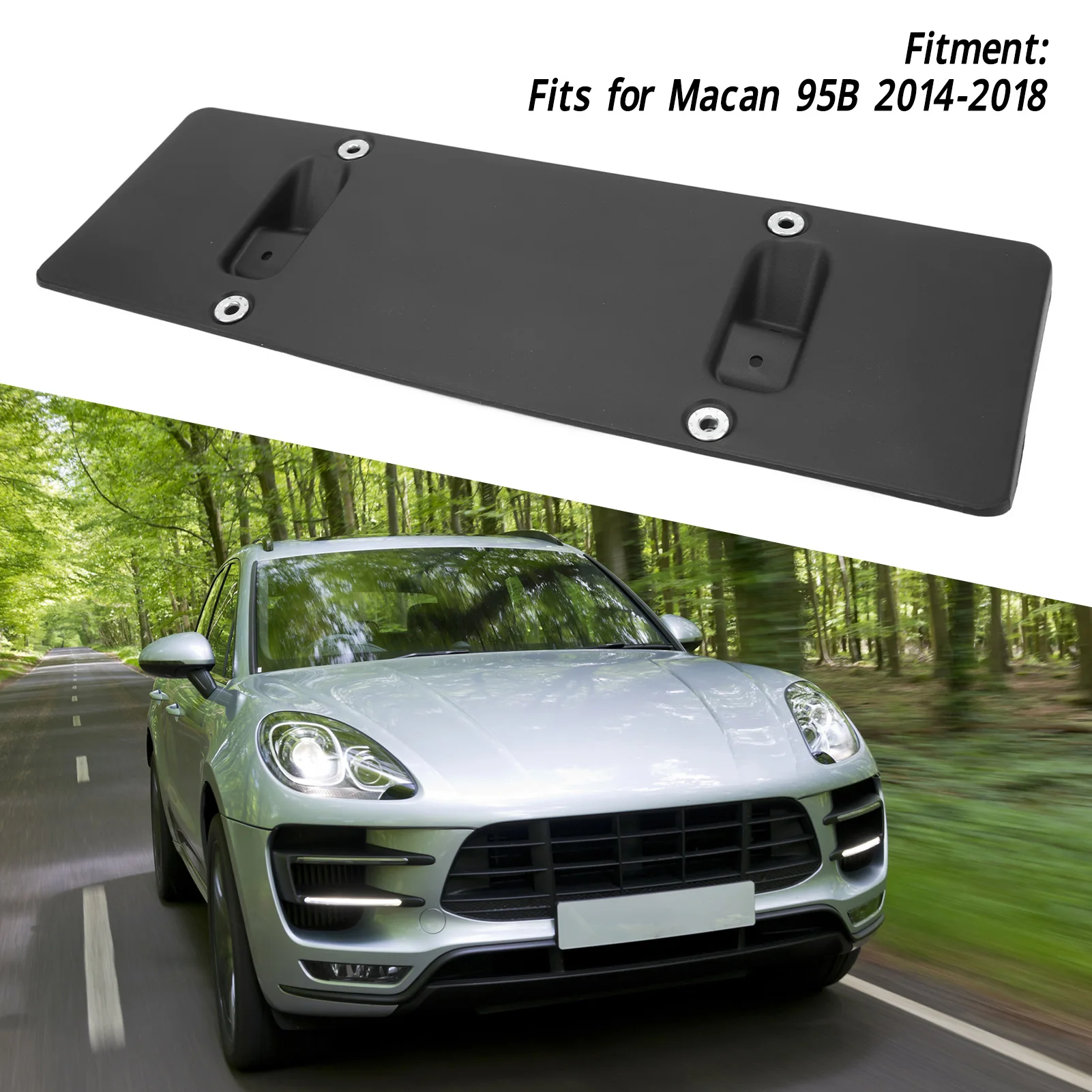 Front License Plate Bracket 95B807287 Bumper License Plate Mount  