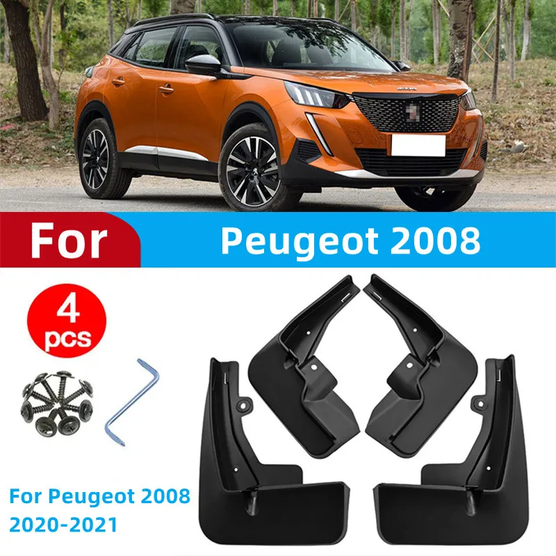 

4 шт., брызговики для Peugeot 2008, 2020-2021