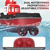 RC Boat 686 2.4G 1/72 Powerful Dual Motor Long Range Wireless Electric Remote Control Tugboat Model Toys for Boys Gift 4