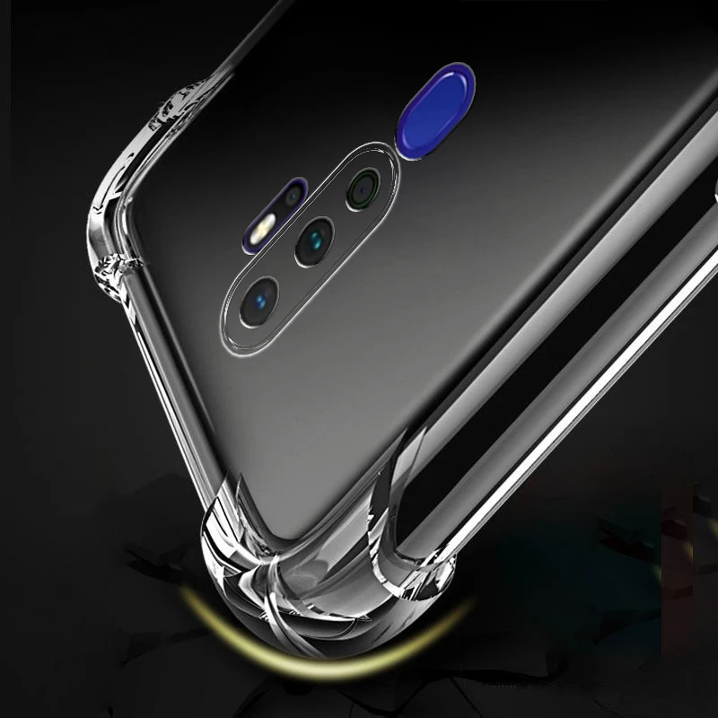 Phone Case Phone Protector Cover Silicone Case For Oppo A5 A9 Case Shockproof Soft Tpu Phone For Oppo A9 A5 Clear Transparent Back Cover Etui